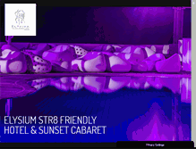 Tablet Screenshot of elysiumhotel.com